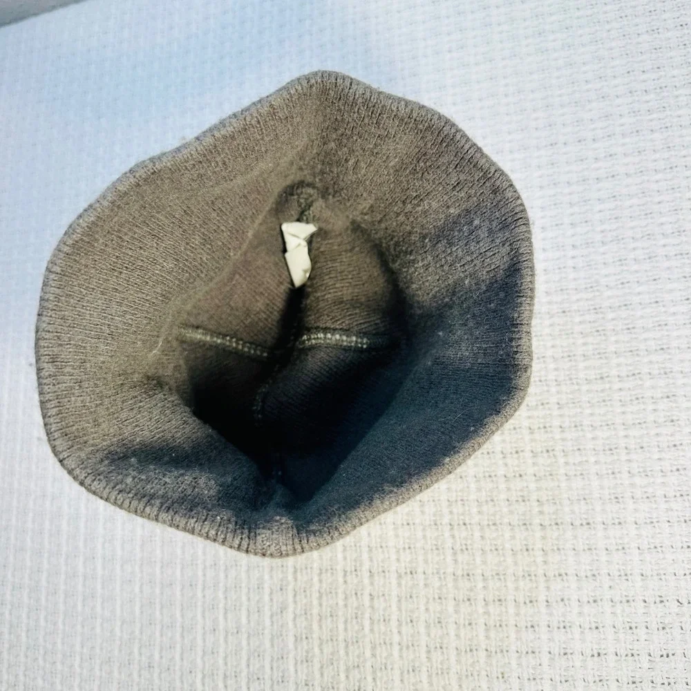GAP Kids Beanie Hat Gray Brown Knit‎ Wool Blend Winter Warm